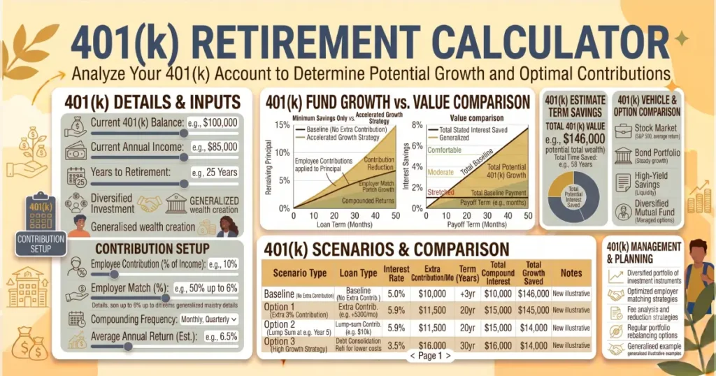 401(k) Retirement Calculator